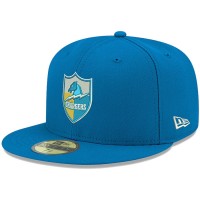 Men's Los Angeles Chargers New Era Powder Blue Omaha Throwback 59FIFTY Fitted Hat 2838913
